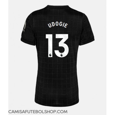 Camisa de time de futebol Tottenham Hotspur Destiny Udogie #13 Replicas 2º Equipamento Feminina 2025-26 Manga Curta Camisa de time de futebol Tottenham Hotspur Destiny Udogie #13 Replicas 2º Equipamento Feminina 2025-26 Manga Curta